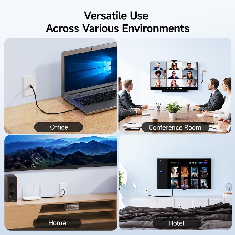 [UL Listed] Cable Matters 10-Pack Low Profile 1-Port Keystone Jack