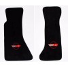AFM NEW! FLOOR MATS 1984-1996 Corvette With Embroidered Circle Red
