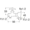 SANEI B21AK-13 Cold Weather Splitter Valve