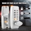 Mechanical Keyless Door Lock, 2-8 Digit Code Combination Entry Door