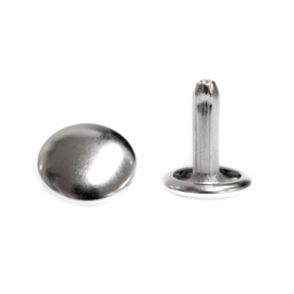 Double-Sided Extra Large Caulking Silver Head 0.5 inch (13 mm) Set of 50 (Foot 15 mm (Long Legs)