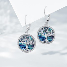 Tree of Life Necklace, Sterling Silver 925, Tree of Life Pendant Chain for Women, Tree of Life Jewellery, Gifts for Women, Girls, Mum, Sterling Silver, No Gemstone