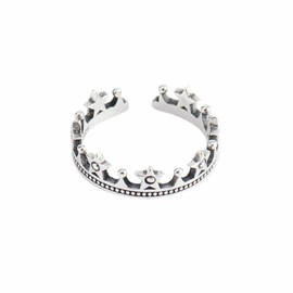 Elegantes Women Girl Open Crown Unique Ring S925 Stamped Sterling Silver Band Gift Box
