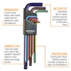 Bondhus 69499 Ball End L-Wrench Set with ColorGuard Finish, 9