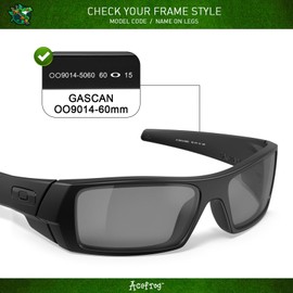 Acefrog 4 Pairs Polarized Replacement Lenses for Oakley Gascan OO9014 Sunglasses, Perfectly Fit, Shatterproof, Anti-scratch, Value Pack