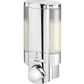 Better Living Products 76140-1 AVIVA 1 Chamber Wall Mount Soap and Sanitizer Dispenser, Chrome