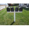 Handy Post 4L 42-in x 45-in White Vinyl Mailbox Post