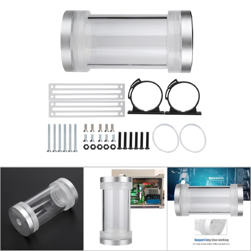Cooling Accessory PMMA Aluminum Computer Water Cooled Cylinder Water Tank
