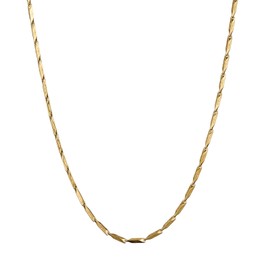 ZqdLove Gold Plated Twisted Chain Link Necklace
