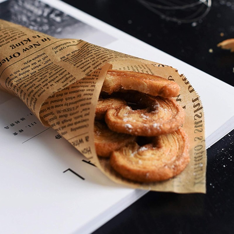 100Pcs Baking Parchment Paper Roll Non Stick Baking Paper Newspaper