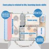 Children Busy Board Educational Board Old Wooden Folding Inftant Sensory