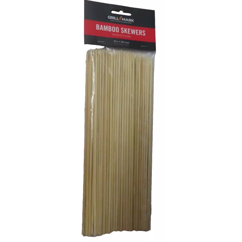 Grillmark Wooden skewers Sticks BBQ Shish Kabob Fondue 100 Pcs.