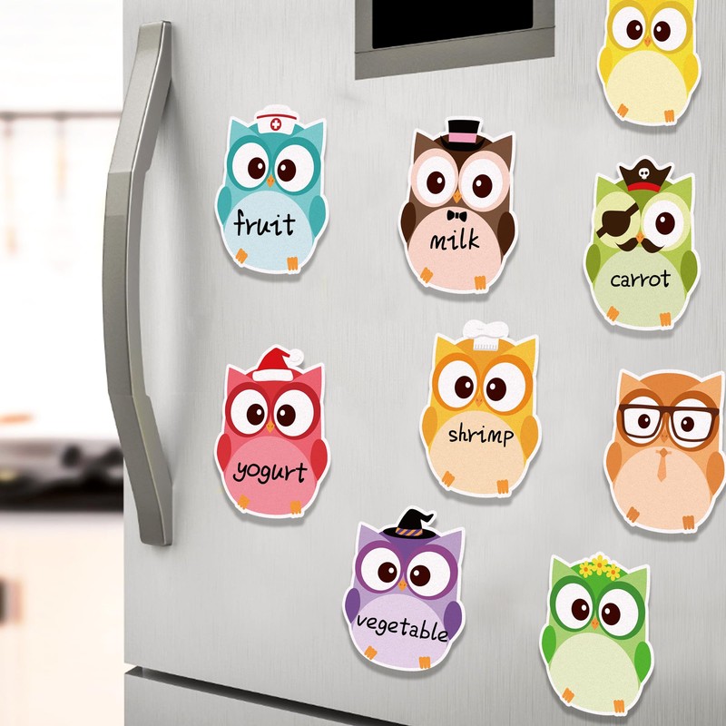12 Pack Owl Cartoon Sticker Notebooks, 240 Cute Animal Sticker