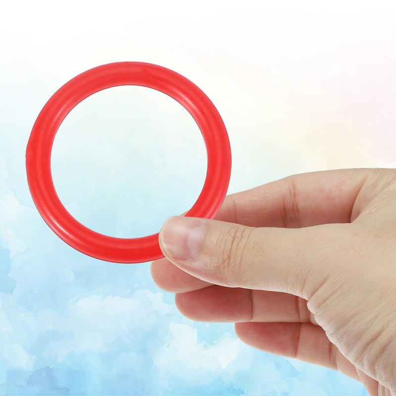 PATIKIL 2" Plastic Ring-Toss Rings for Bottles, 60 Pack Carnival