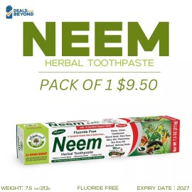 Al riyan Organic neem herbal toothpaste, Al Riyan—fluoride