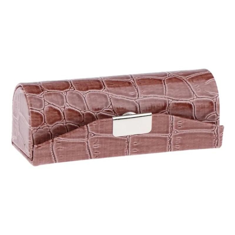 3x Lipstick Case Verde Grisáceo Y Marrón Y Rojo