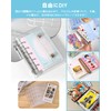 Sticker Notebook, Transparent, M5 Size, Mini Binder (20 Refill Sheets,