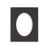CountryArtHouse Black Acid Free 8x10 Oval Picture Frame Mat with