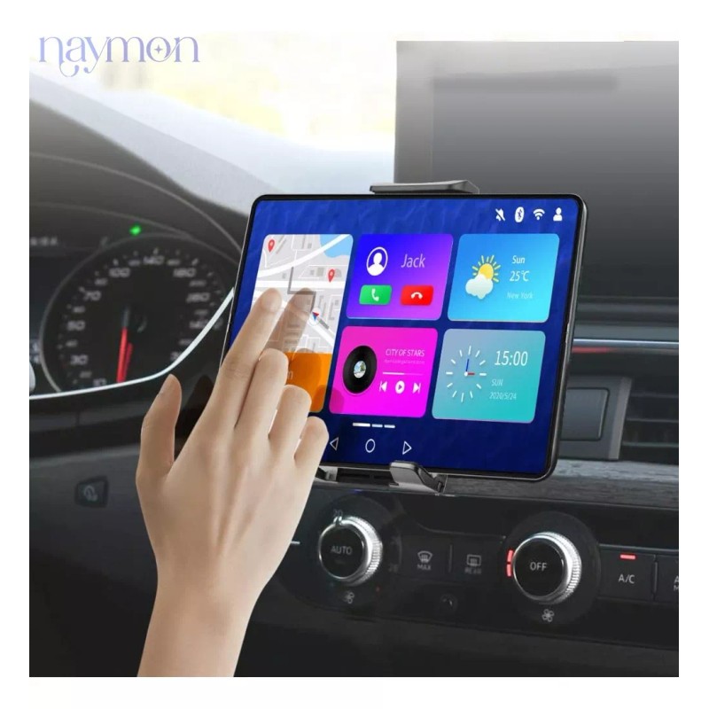Naymon Soporte Celular Porta Tablet Auto 360 Ajustable Universal
