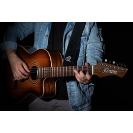 Ortega Guitars Guitar Strap Length Adjustable - Acoustic Guitar / Bass, Electric Guitar, Electric Bass - Suede Series - Ash (OSSU-10)