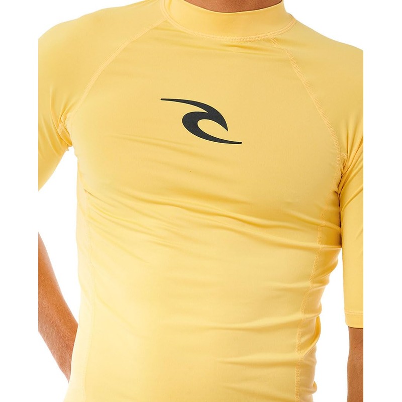 RIP CURL Mens Waves UPF Performance Short Sleeve Rash Vest