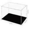 Dezzer Acrylic Display Case with Black Base, Assemble Worktop Clear