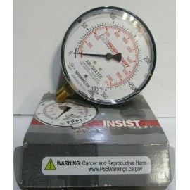 INSIST 11-559-00 Air-Water Gauge 0-300 PSI 3 7/8" OD 1/4" MNPT