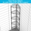 HuggieGems 5 Tier Floor Standing Corner Shower Caddy Organizer Shelf