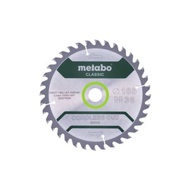 Metabo 628279000 Cordless Cut Wood Classic Saw Blade 165 x 1.6 / 1.0 x 20 Z36 WZ 15°