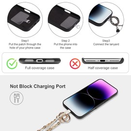 DOOHALO Gold Purse Strap Chain for DIY Purse Handbag Cellphone Crossbody Lanyard Cases Shoulder Chain Purse Strap Replacement for Purse Making Supplies Decorations