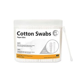 1000 piezas de pequeños bastoncillos de algodón, con redondo y espiral, adecuado para limpieza de orejas de bebé, cosméticos, higiene personal