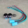 Gebildet 12 mm Metal Black Pressure Switch 12V-24V 3A Power