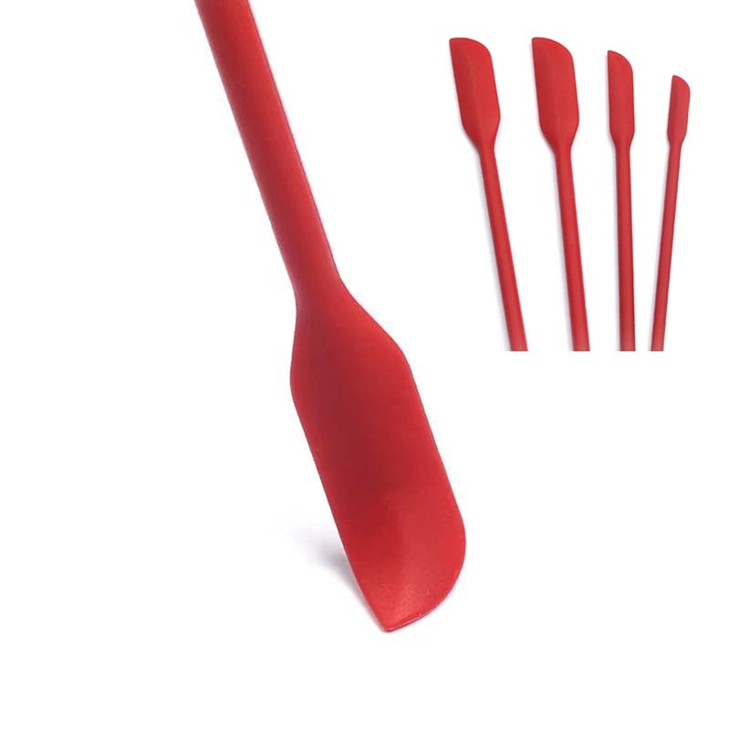 Mini Silicone Spatula Set- Small Rubber Spatula for Makeup- Thin
