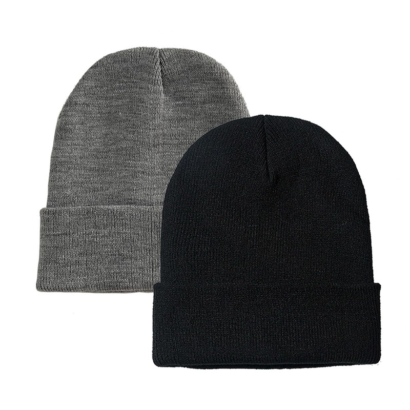 PFFY PFFY 2 Packs Unisex Beanie Hats for Men Women