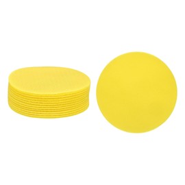 sourcing map 24 Pcs Carpet Spot Markers, 4 Inch Circle Floor Dots for Classroom Carpet, Circles Spots Dots for Preschool Teacher Supplies, Flexible Seating, Yellow