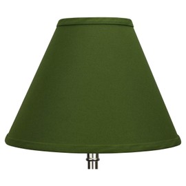 FenchelShades.com Lampshade 5" Top Diameter x 12" Bottom Diameter x 9" Slant Height with Washer (Spider) Attachment for Lamps with a Harp (Avocado)