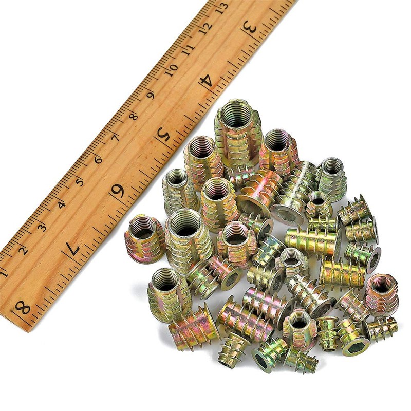 PGMJ 265 Pcs 12 Size M4/M5/M6/M8/M10 Nut Inserts - Zinc
