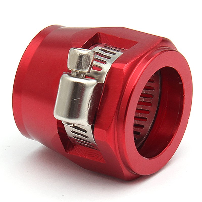 POSENG 4Pcs AN4 Flexible Rubber Hose Pipe Clamp with Screw