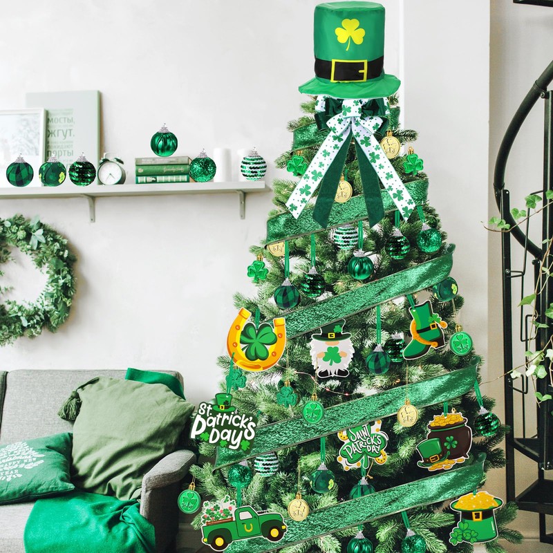 Halfchet St. Patricks Day Tree Ornaments Decorations St Patrick's Day