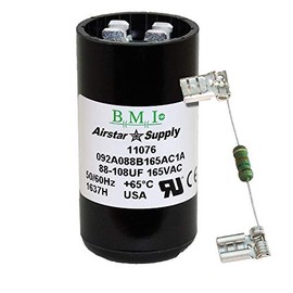 88-108 uF x 165 VAC - BMI/USA Start Capacitor # 092A088B165AC1A with Bleed Resistor