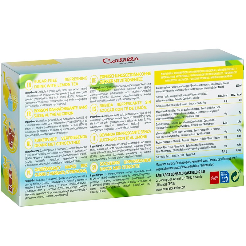 Castello since 1907 Zero & Instant Iced Tea Sachets |