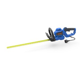 GARCARE 24-Inch Corded Electric Hedge Trimmer - 4.5 Amp, Dual-Action Blades, Rotary Handle, Safety Switches for Hedges, Shrubs, and Branches