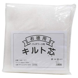 Marushin patchwork quilt core approximately 105cm×100cm MW-10P White