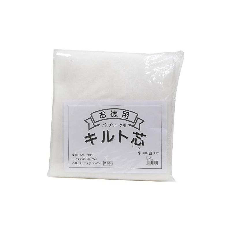 Marushin patchwork quilt core approximately 105cm×100cm MW-10P White