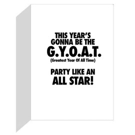 Play Strong Girls Tennis Beast Birthday Card 1-Pack (5x7) Tennis Sports Birthday Cards Greeting Cards - Awesome for Tennis Players, Coaches and Fans Birthdays, Gifts and Parties!