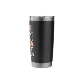 Sleigh Bells and Chest Swells Santa Christmas Gym Stainless Steel Insulated Tumbler