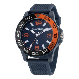 Nautica N83 Men's NAPFWS302 Finn World Blue Wheat PU Fiber Strap Watch