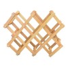 Procook Cava Porta Botellas Bastidor De Bambu Soporte 10 Botelllas