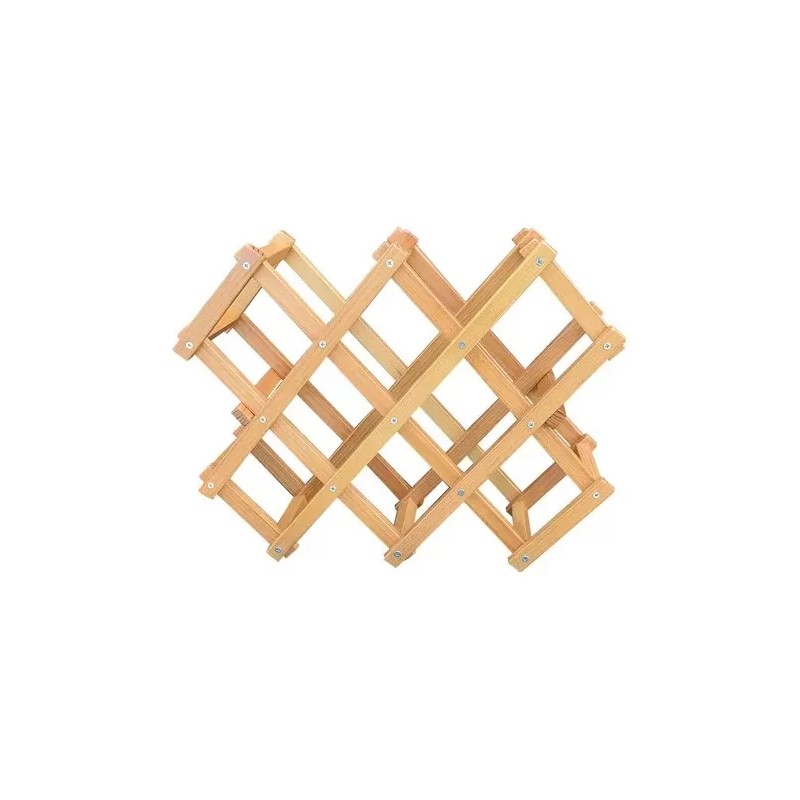 Procook Cava Porta Botellas Bastidor De Bambu Soporte 10 Botelllas