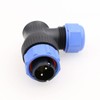 DRRI Weipu SP21 2-Pin Right Angle Waterproof Aviation Circular Connector